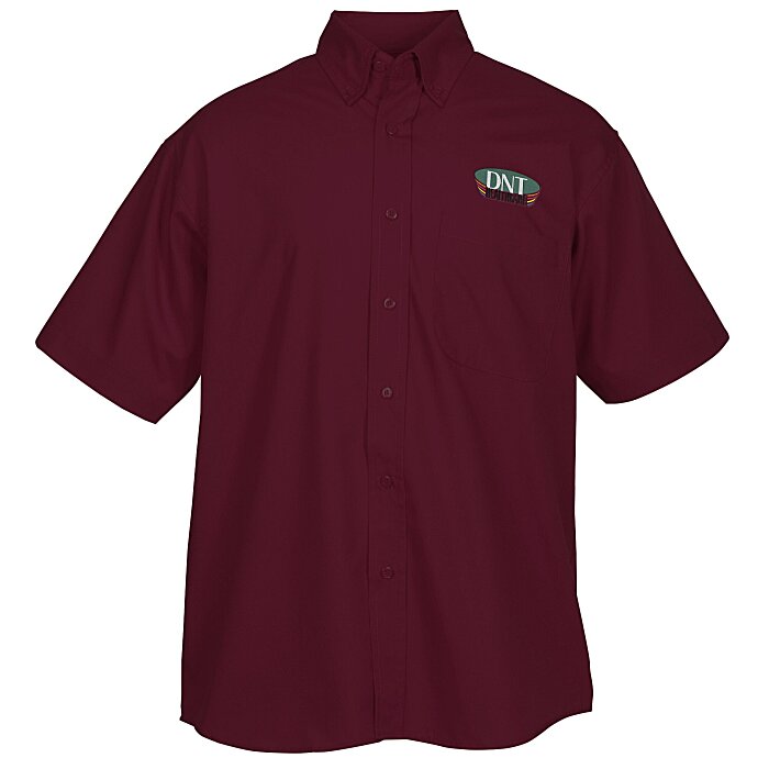 Custom Superblend Short Sleeve Poplin Shirt - Men's