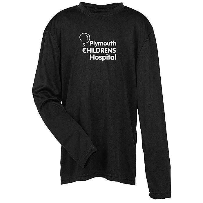Custom Pro Team Moisture Wicking Long Sleeve Tee - Youth - Screen
