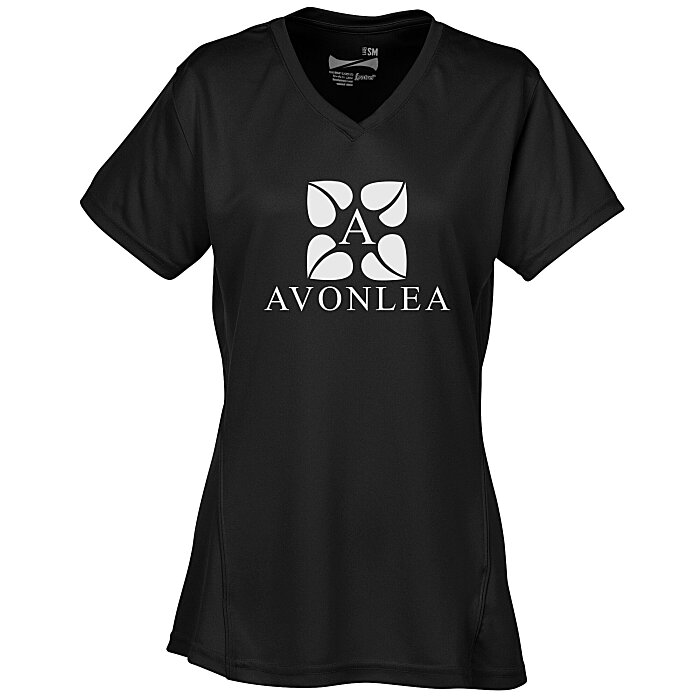 Custom Boston V-Neck Training Tech Tee - Ladies' - Screen