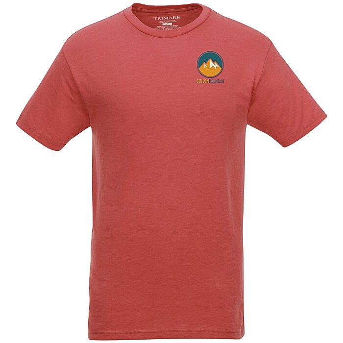 Custom Bodie Heathered Blend Tee - Men's - Embroidered