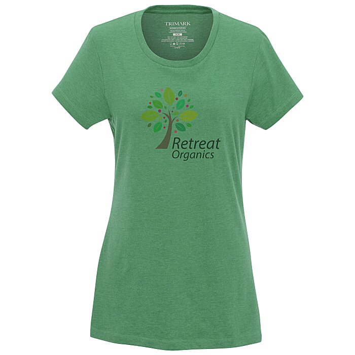 Custom Bodie Heathered Blend Tee - Ladies' - Full Colour