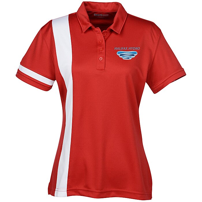 Custom Side Stripe Performance Polo - Ladies'