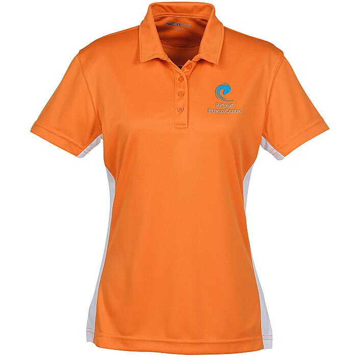 Custom Side Swipe Colourblock Performance Polo - Ladies'