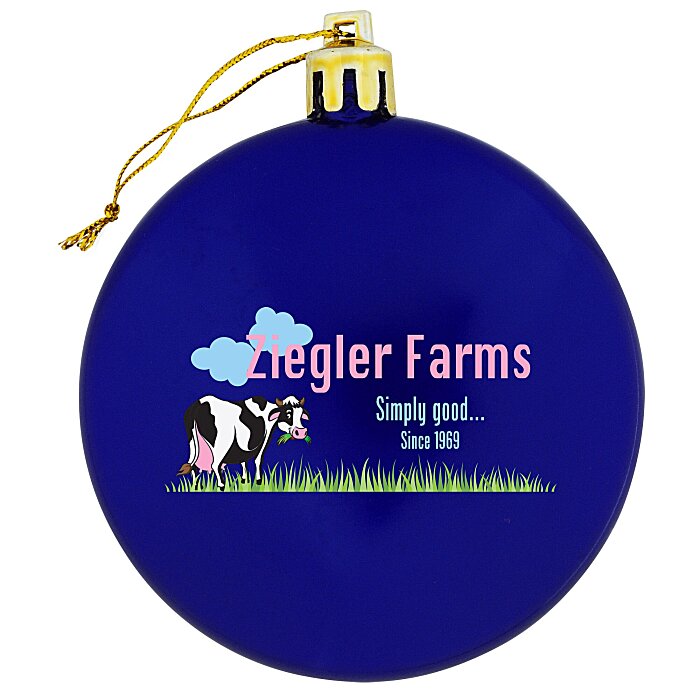Custom Flat Shatterproof Ornament - Opaque - Full Colour