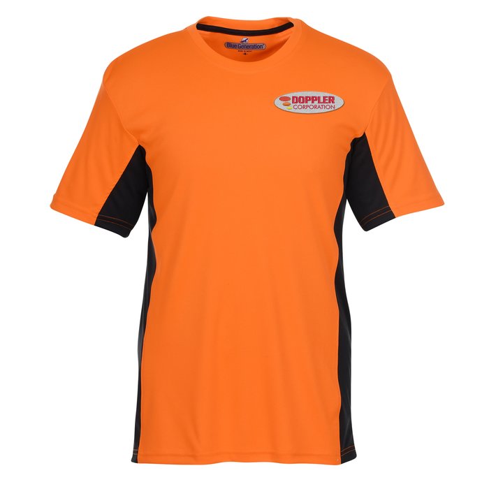 Custom Stain Release Performance Colourblock T-Shirt - Men's