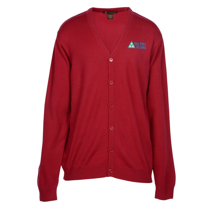 Custom Pilbloc V-Neck Button Down Cardigan Sweater - Men's