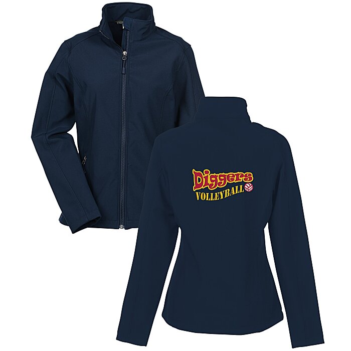 Custom Crossland Soft Shell Jacket - Ladies' - Back Embroidered