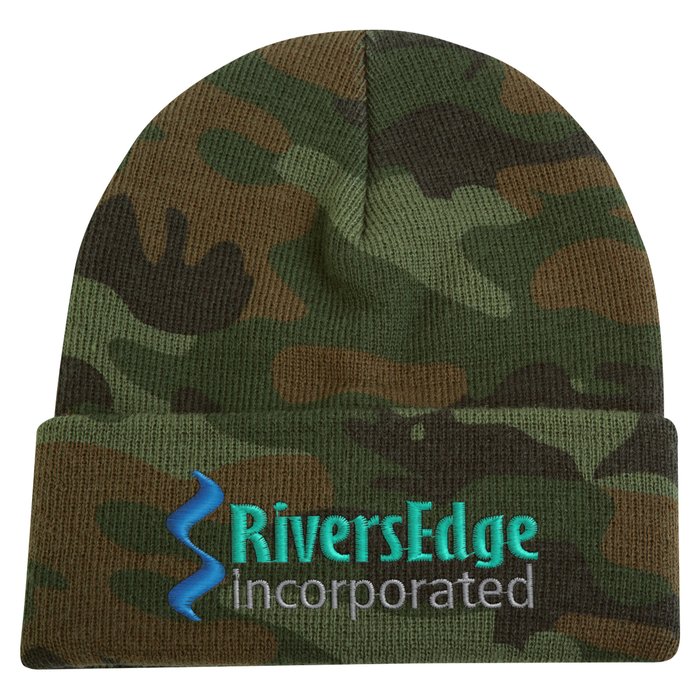Custom Cuffed Knit Toque - Camo