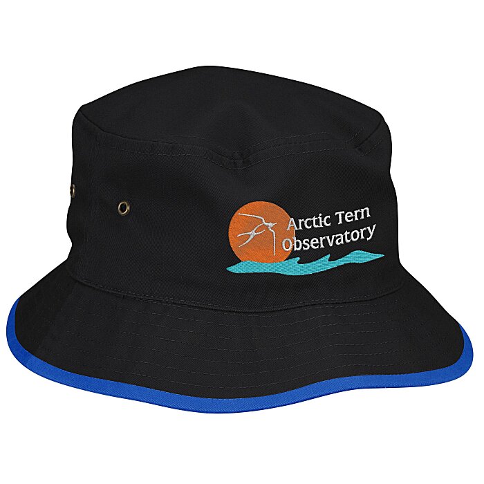 Custom Brushed Cotton Twill Bucket Hat - 24 hr
