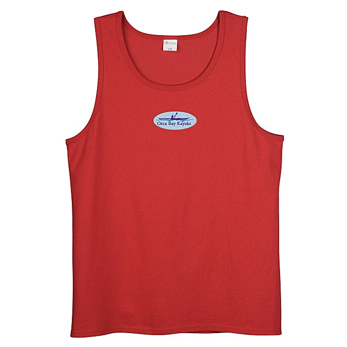 Custom Everyday Cotton Tank Top - Men's - Colours - Embroidered