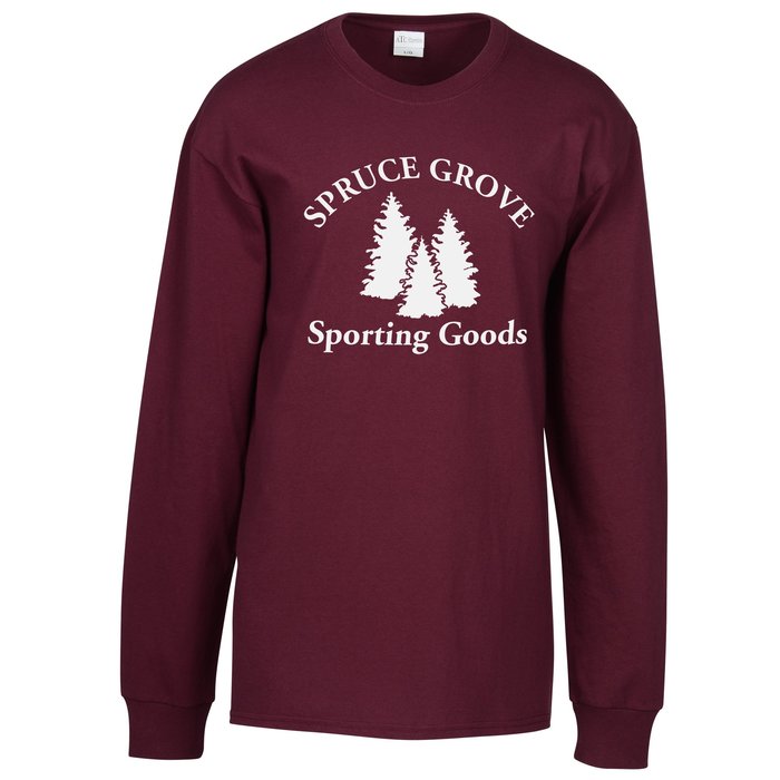 Custom Everyday Cotton LS T-Shirt - Colours - Screen