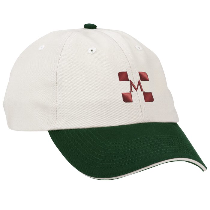 Custom Brushed Cotton Twill Sandwich Cap - Two Tone - 24 hr