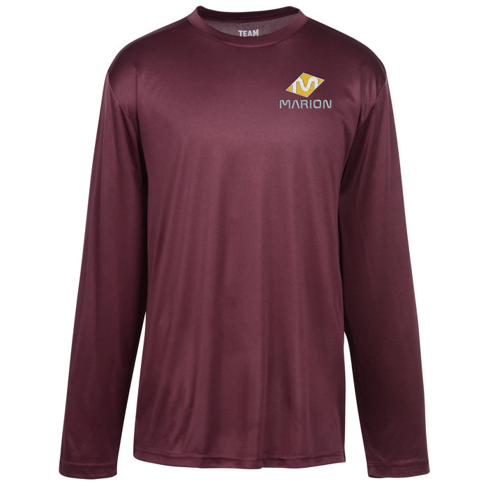 Custom Zone Performance Long Sleeve Tee - Men's - Embroidered