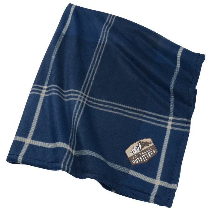 Custom Plaid Fleece Sherpa Blanket