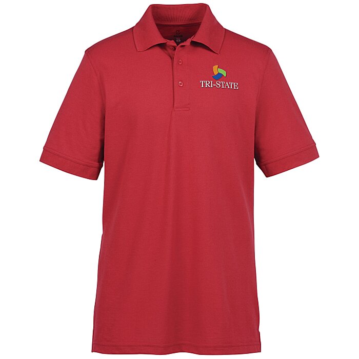 Custom Smooth Touch Blended Pique Polo - Men's