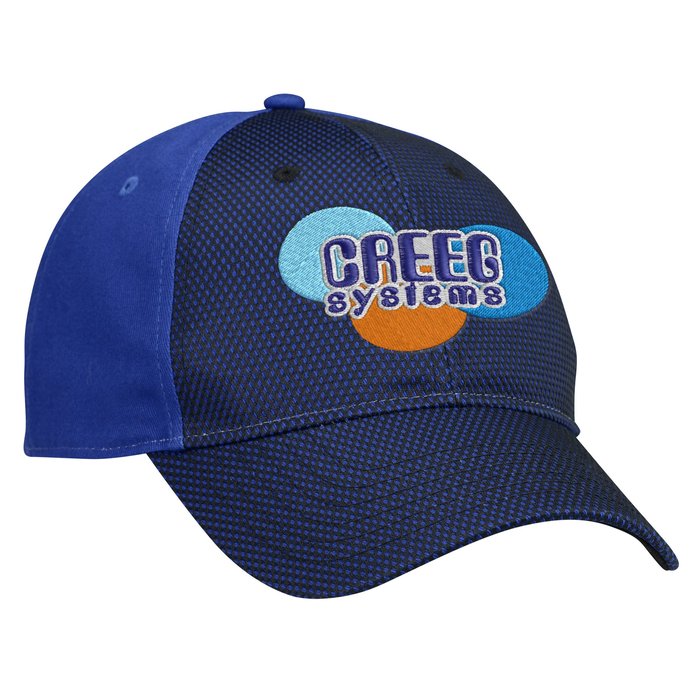 Custom Premium Cotton Twill with Front Mesh Overlay Cap