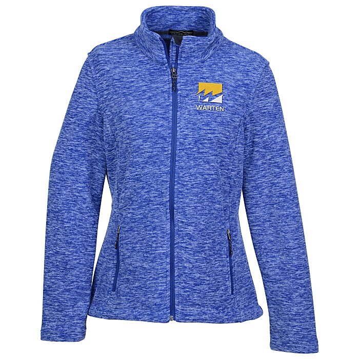 Custom Crossland Heather Fleece Jacket - Ladies'
