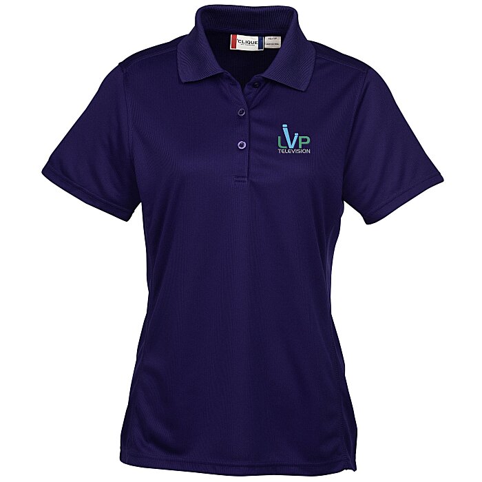 Custom Ice Performance Pique Polo - Ladies'