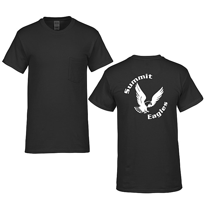 Custom Gildan Heavy Cotton Pocket T-Shirt - Men's - Screen