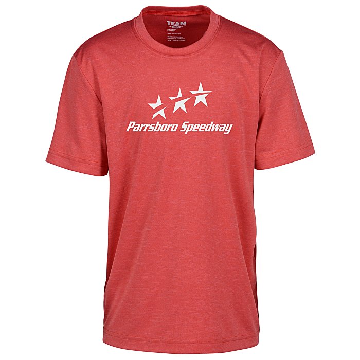 Custom Zone Performance Tee - Youth - Heathers - Screen