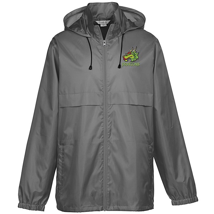 Custom Zone Lightweight Hooded Jacket - Embroidered