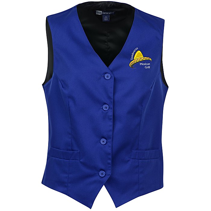 Custom Teflon Treated Bistro Vest - Ladies'