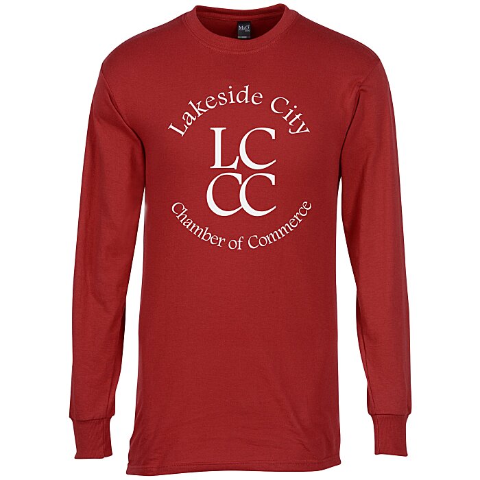 Custom M&O Gold Soft Touch LS T-Shirt - Men's - Screen