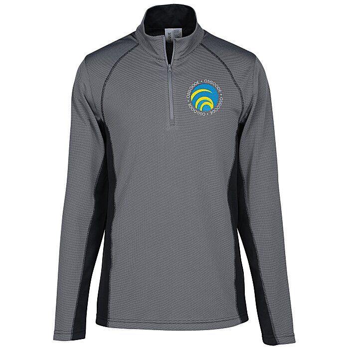 Custom Clique Ice Colourblock 1/2-Zip Pullover - Men's