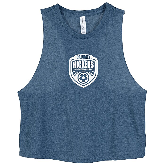 Custom Bella+Canvas Cropped Racerback Tank - Ladies'