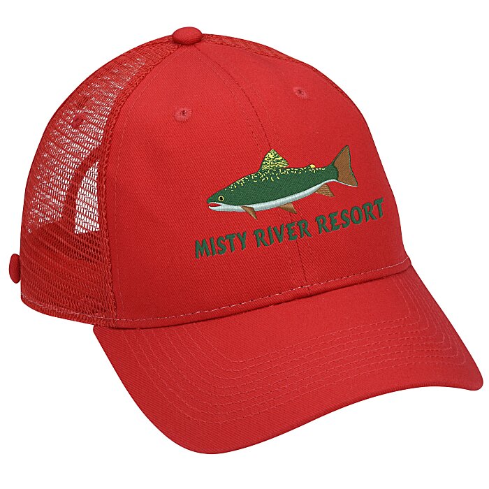 Custom Trucker Mesh Back Cap with Face Mask Buttons