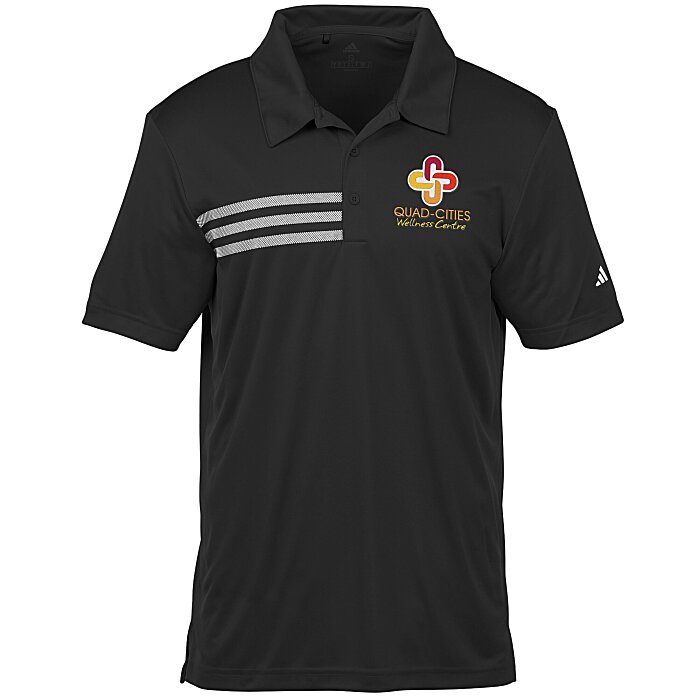 Custom adidas Performance 3-Stripe Polo - Men's