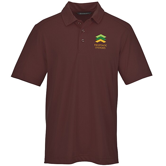 Custom Cutter & Buck Prospect Textured Stretch Polo