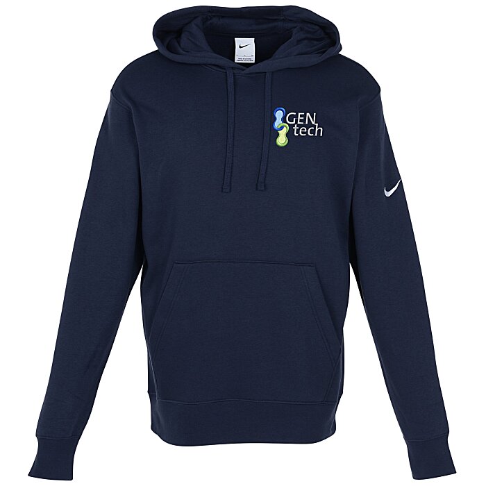 Custom Nike Club Fleece Sleeve Swoosh Pullover Hoodie - Men's