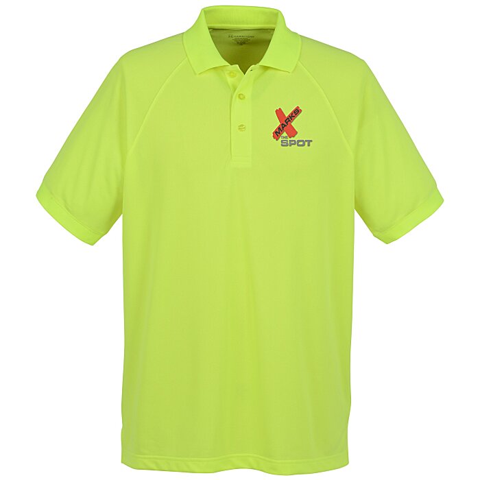 Custom Harriton Charge Snag and Soil Protect Polo - Men's