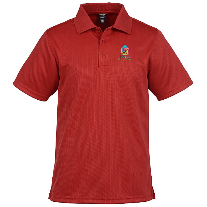 Custom Paseo Dot Stripe Jacquard Polo - Men's