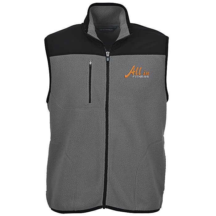Custom Cutter & Buck Cascade Sherpa Fleece Vest - Men's