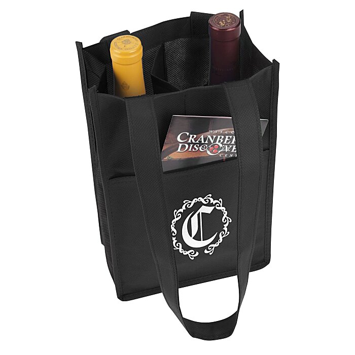 Custom Non-Woven Two Bottle Bag