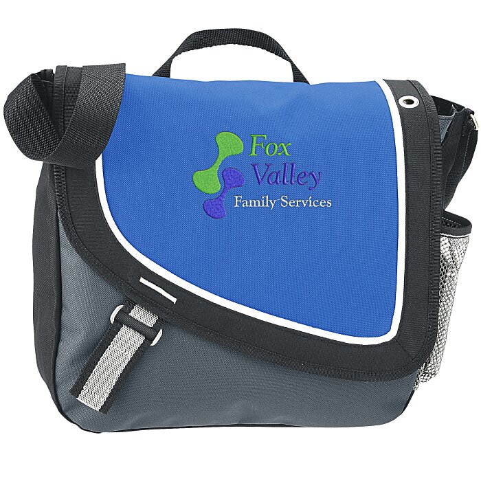 Custom A Step Ahead Messenger Bag - Embroidered