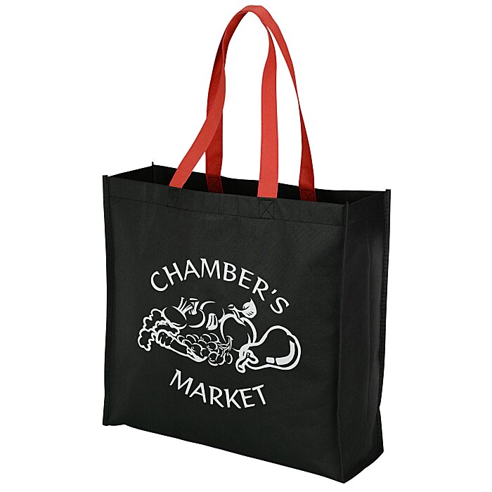 Custom Colour Handle Tote - 12 inches x 9 1/2 inches