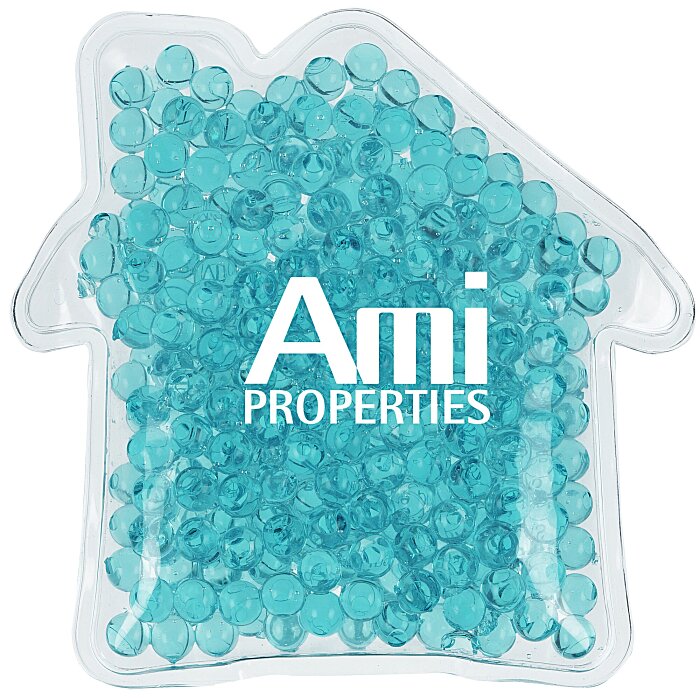 Custom Shaped Mini Aqua Pearls Hot/Cold Pack - House