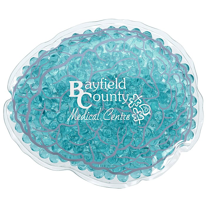 Custom Shaped Mini Aqua Pearls Hot/Cold Pack - Brain