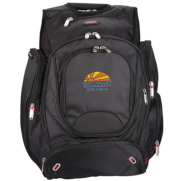 Custom elleven Checkpoint-Friendly Laptop Backpack - Embroidered