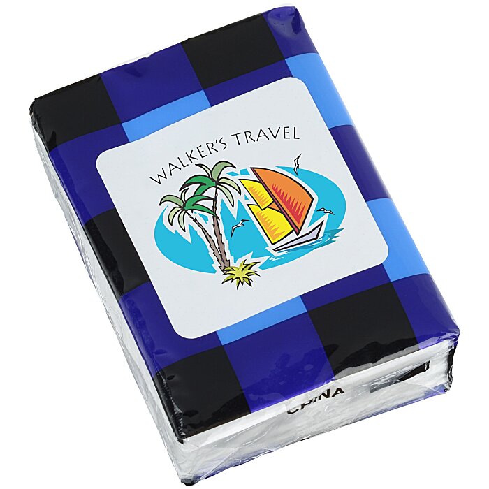 Custom Small Tissue Packet - Plaid