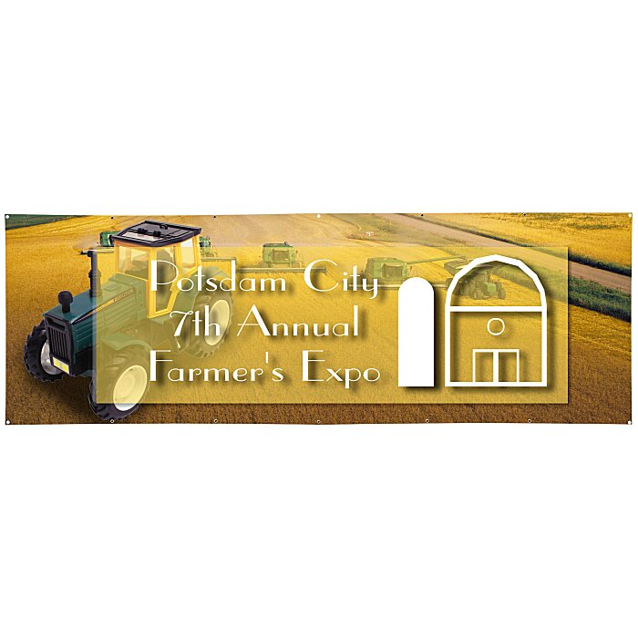 Custom Value Outdoor Banner - 3 feet x 12 feet