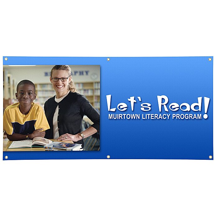 Custom Value Outdoor Banner - 2 feet x 4 feet - 24 hr