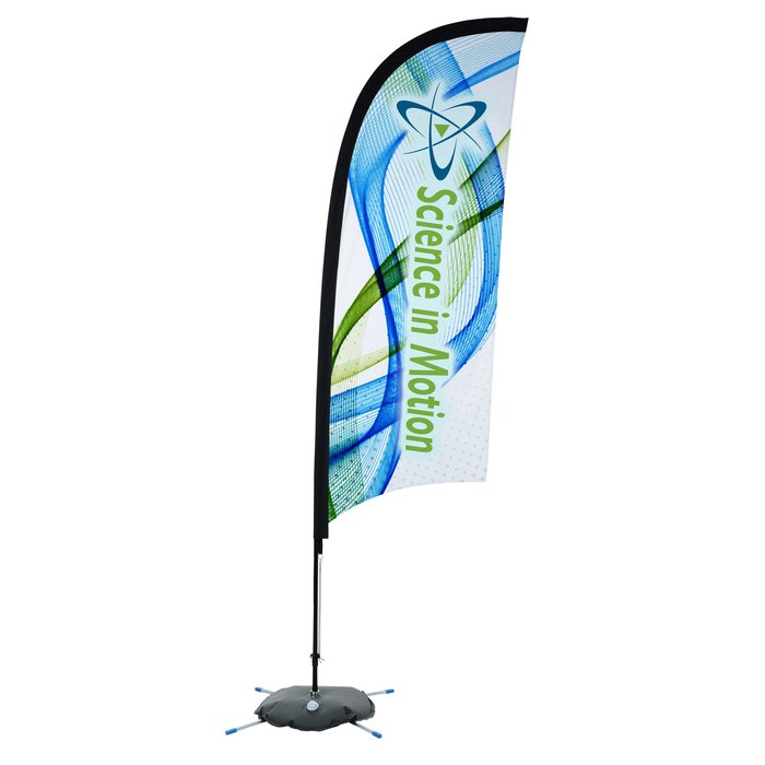 Custom Indoor Razor Sail Sign - 9 feet - One Sided