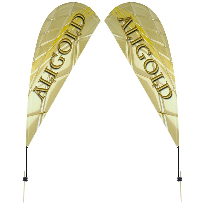 Custom Outdoor Value Sail Sign - 9 1/2 feet - Two Sided