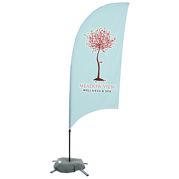 Custom Indoor Value Razor Sail Sign - 7 1/2 feet - One Sided