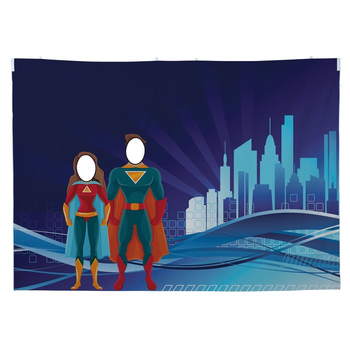 Custom 10-foot Event Tent Interactive Face Cut Out Wall