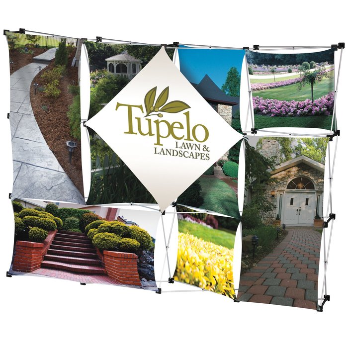 Custom 10-foot Geometric Pop-Up Display